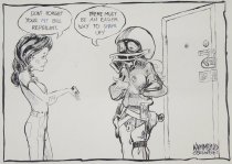 'Don't forget your pit bull repellant.'